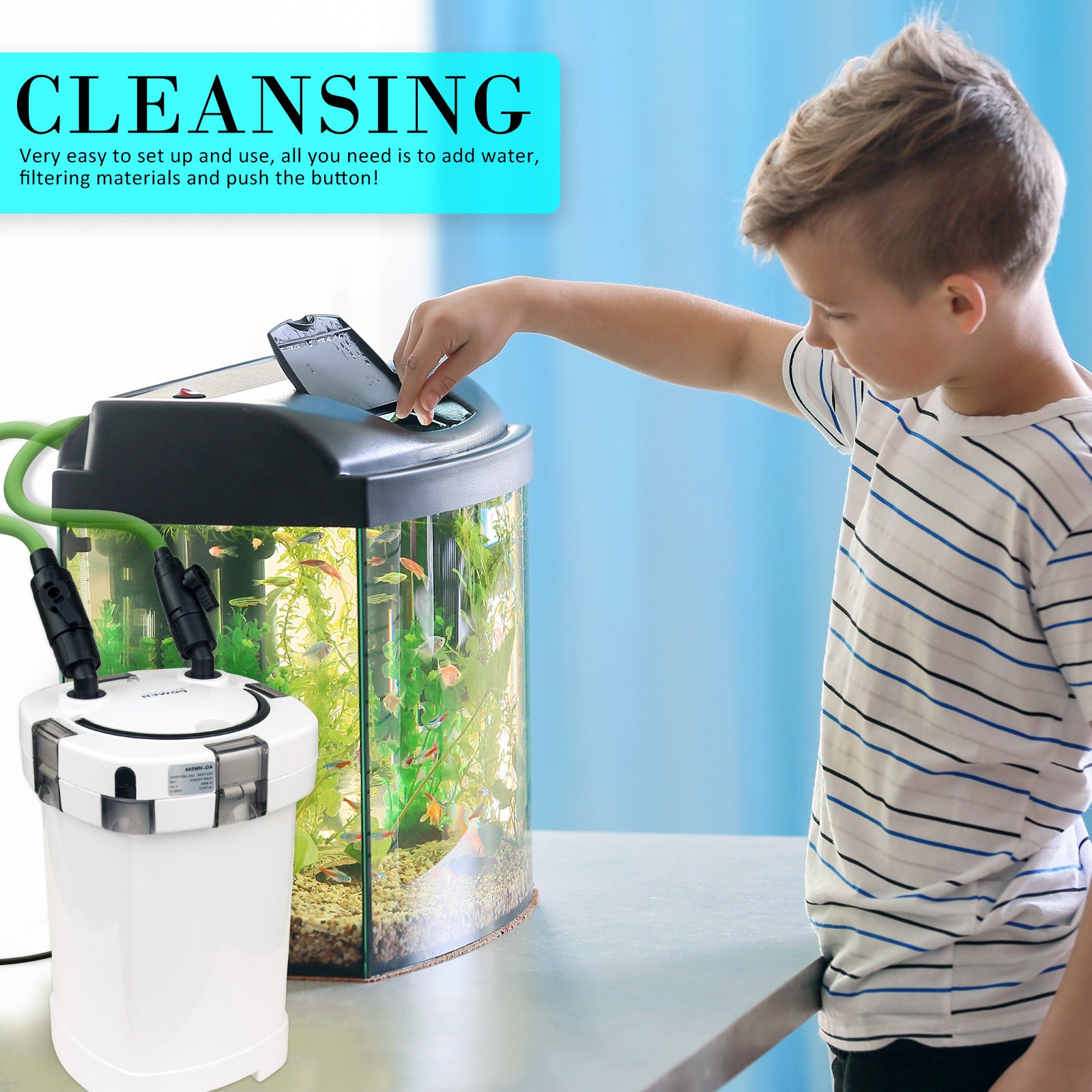 Aquarium External Canister Filter 1000L/H - view 3