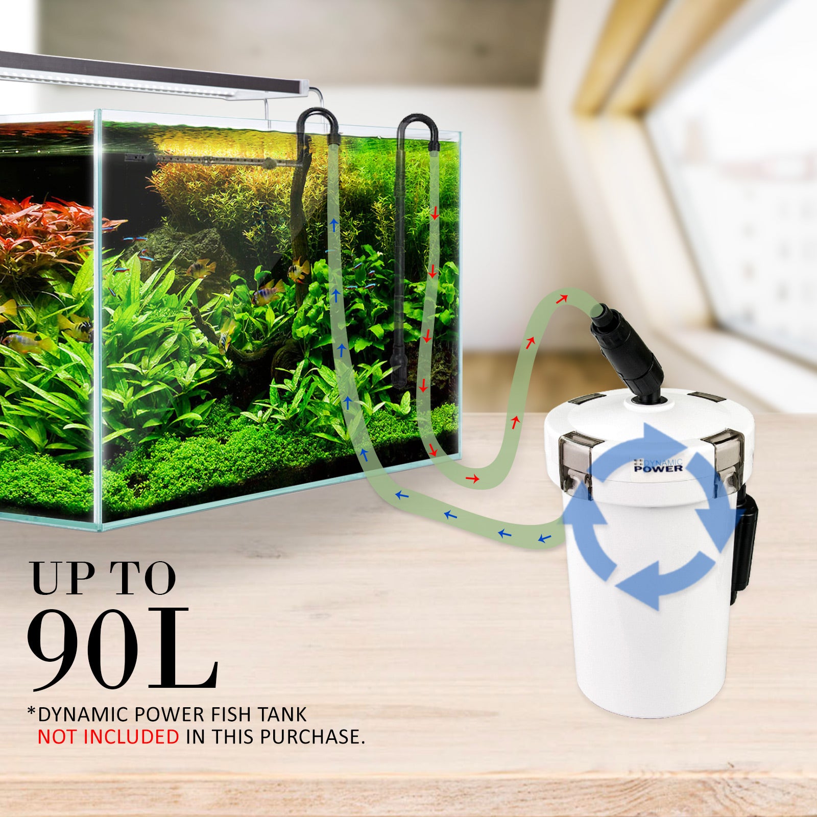 Aquarium External Canister Filter 400L/H - view 4