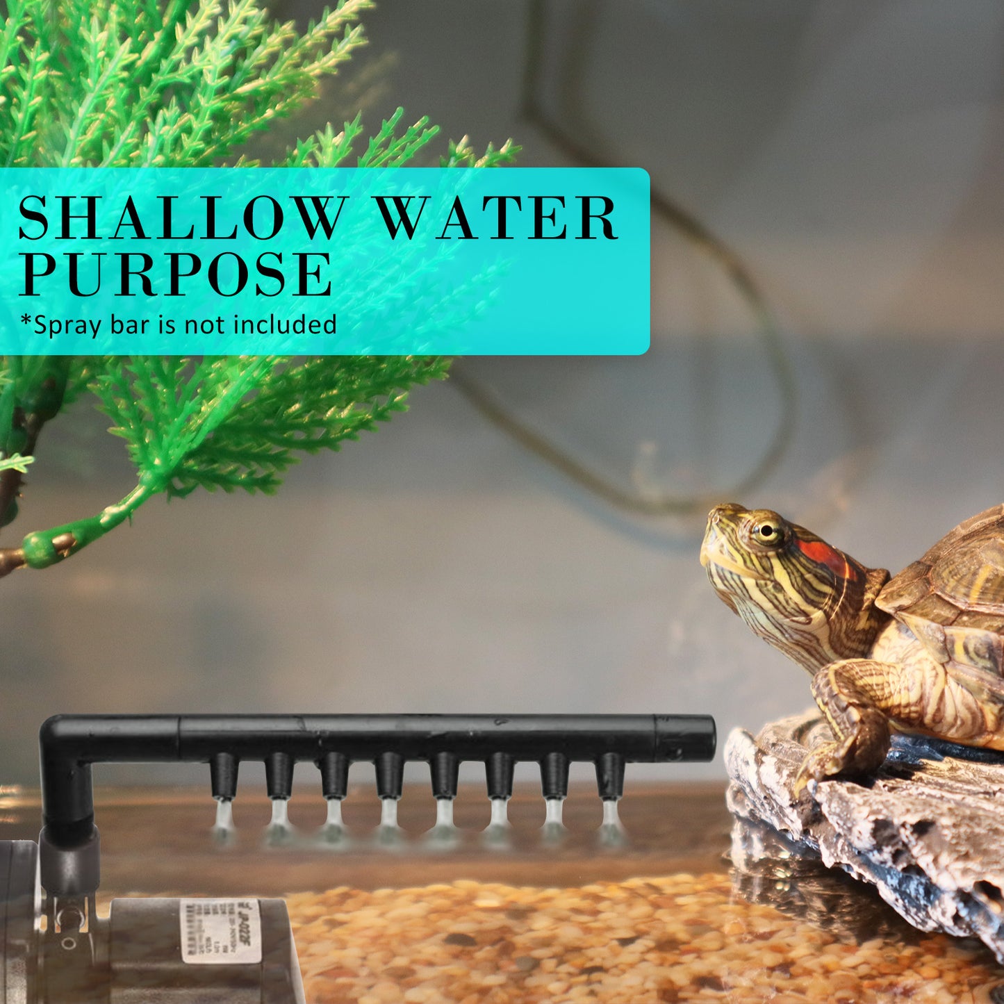 Aquarium Submersible Filter Pond Pump 600L/H 8W 1m - view 10