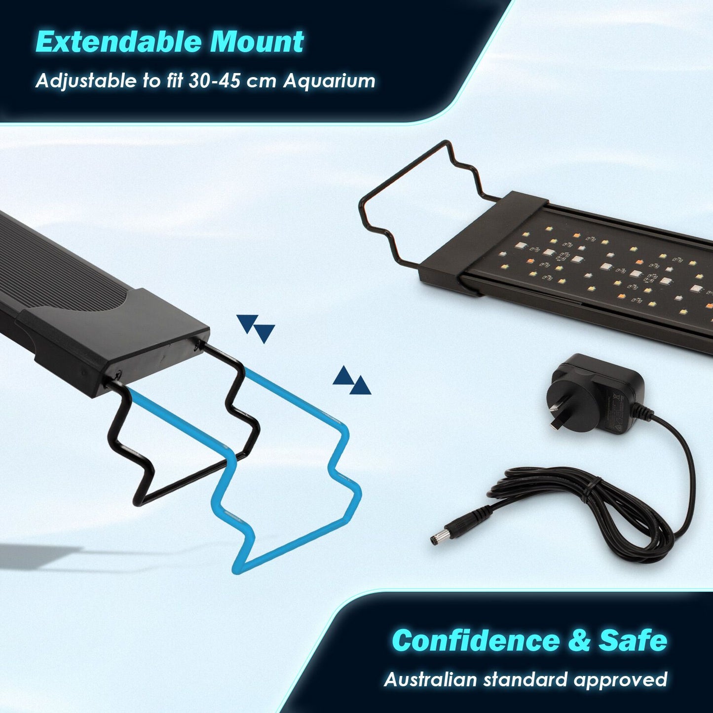 Dynamic Power Planted Aquarium LED Light Day Night Cycle Full Spectrum 12W 26cm - view 9