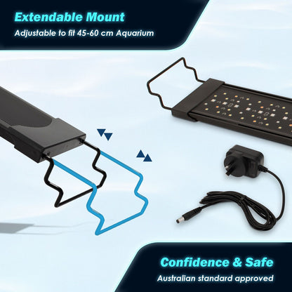 Dynamic Power Planted Aquarium LED Light Day Night Cycle Full Spectrum 18W 40cm - view 9