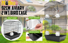 Bird Cage Parrot Aviary 2IN1 Design VEER 92cm - view 2