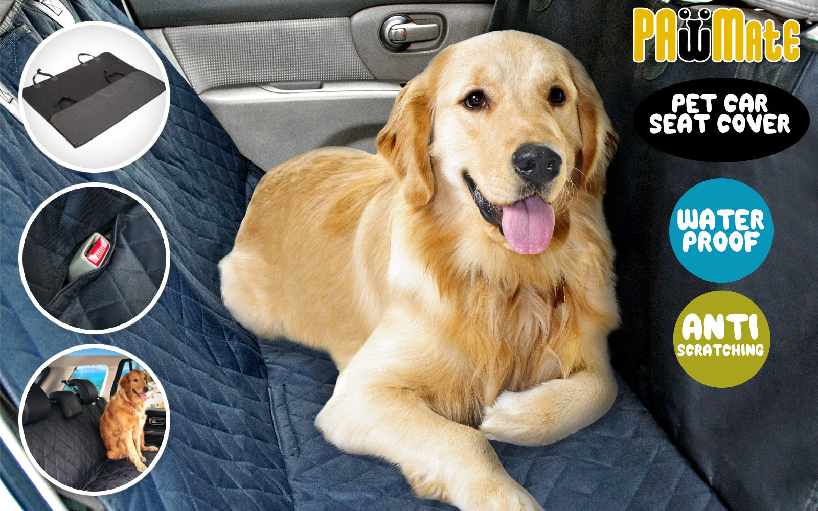 XXL Pet Dog Car Boot Seat Cover Waterproof Mat BLACK - view 2
