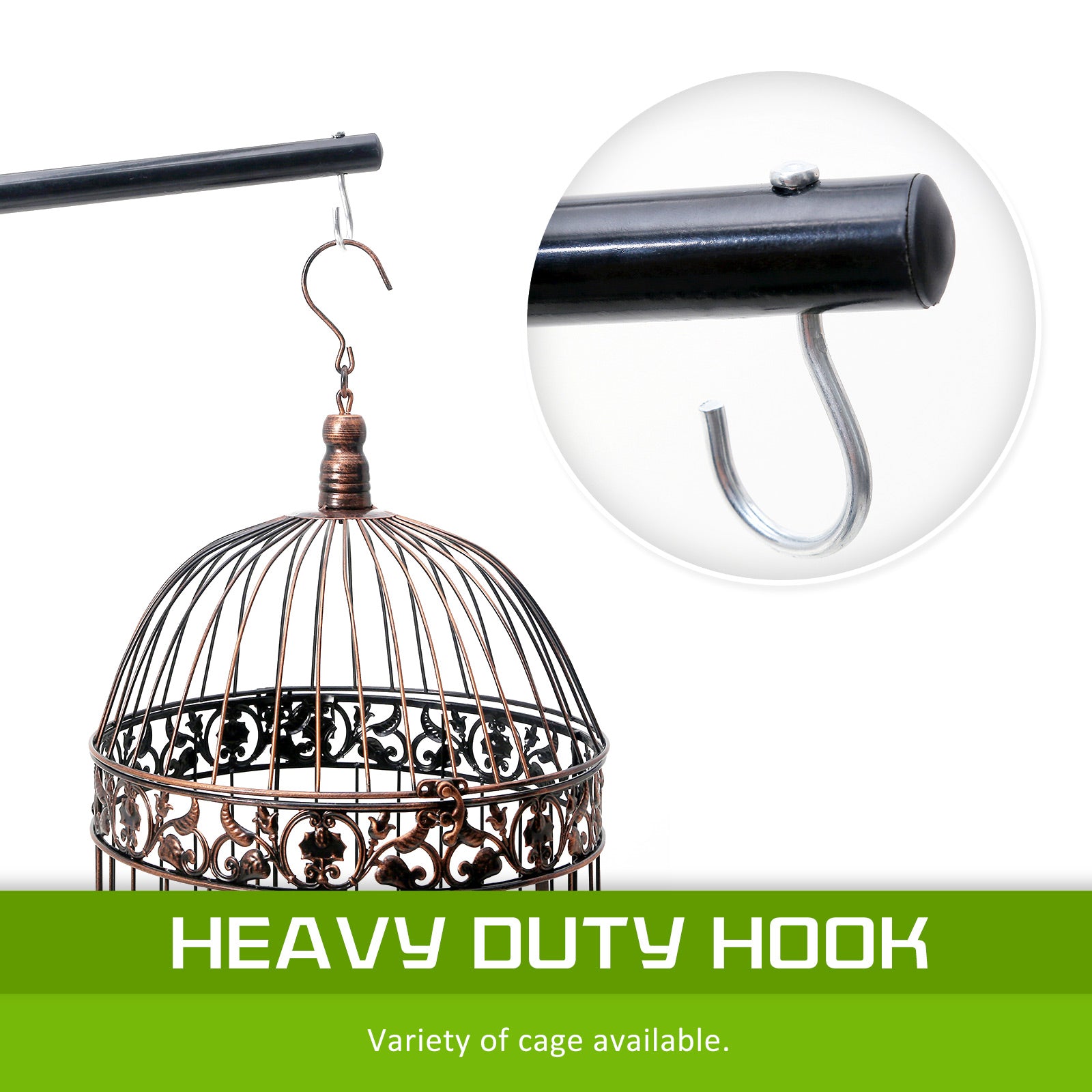 Bird Cage Hanger Stand Parrot Aviary SOLO 160cm - view 4