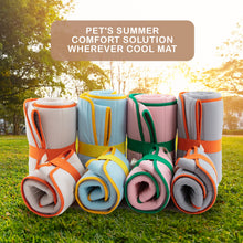 Pet Dog Cooling Mat Non-Slip Travel Roll Up Cool Pad Bed Outdoor M BLUE - view 2