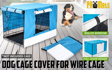 Cage Cover Enclosure for Wire Dog Cage Crate 24in BLUE - view 2