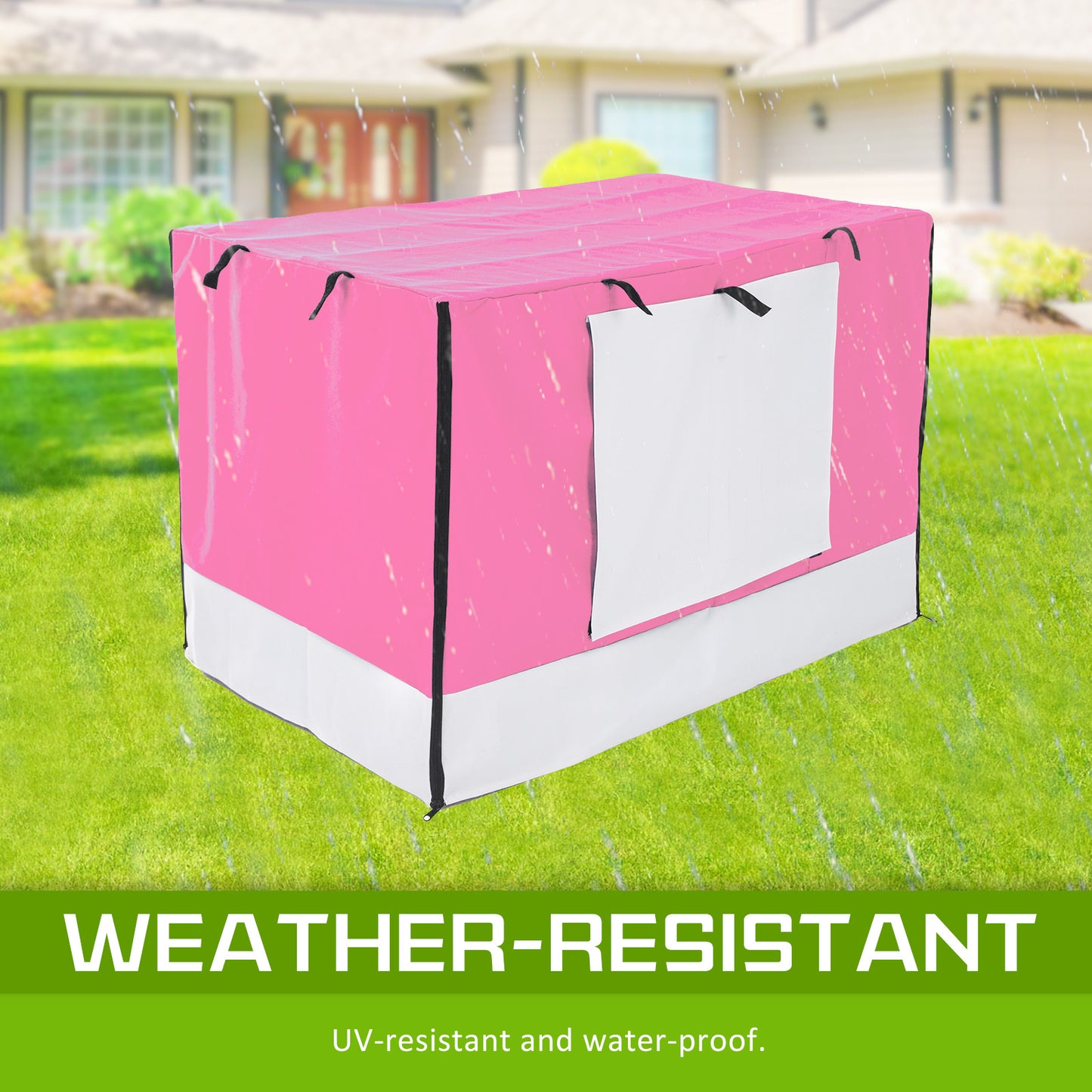 Cage Cover Enclosure for Wire Dog Cage Crate 24in PINK - view 4