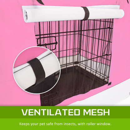 Cage Cover Enclosure for Wire Dog Cage Crate 24in PINK - view 9