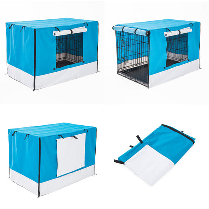 Cage Cover Enclosure for Wire Dog Cage Crate 30in BLUE - view 3