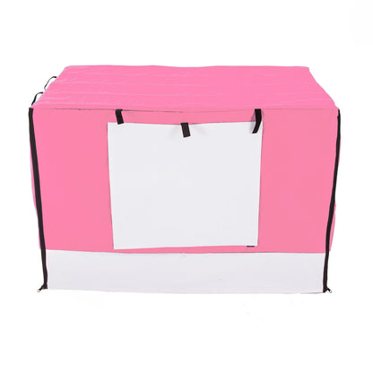 Cage Cover Enclosure for Wire Dog Cage Crate 30in PINK - view 10