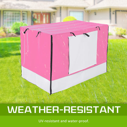 Cage Cover Enclosure for Wire Dog Cage Crate 42in PINK - view 4