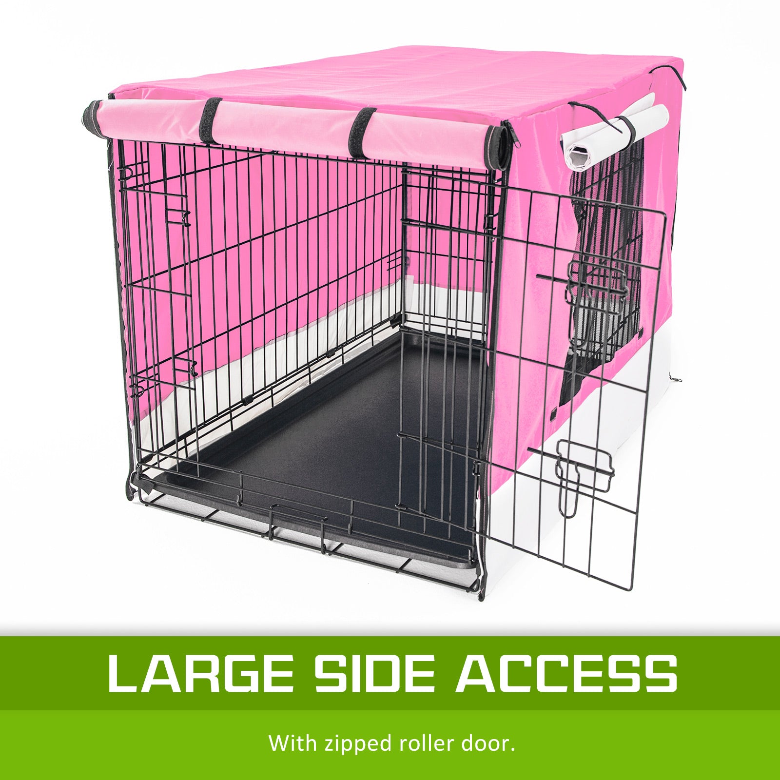 Cage Cover Enclosure for Wire Dog Cage Crate 42in PINK - view 6
