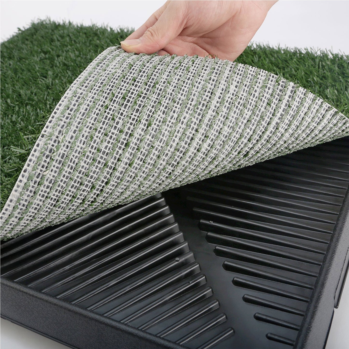 Pet Dog Potty Tray Training Toilet + 1 Grass Mat 63cm x 50cm - view 3