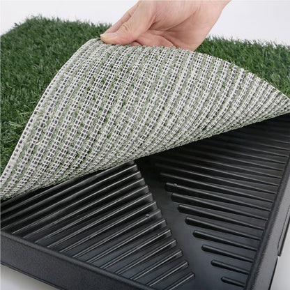 Pet Dog Potty Tray Training Toilet + 1 Grass Mat 63cm x 50cm - view 3