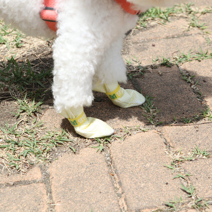 28pc X Dog Shoes Waterproof Disposable Boots Anti-Slip Pet Socks M VIOLET - view 3