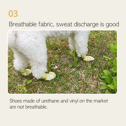 28pc X Dog Shoes Waterproof Disposable Boots Anti-Slip Pet Socks M VIOLET - view 7