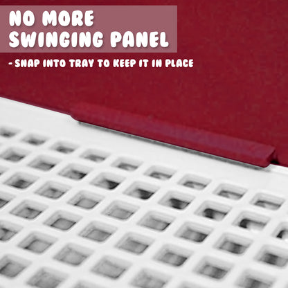 Dog Pet Potty Tray Training Toilet Raised Walls T1 WINE - view 5