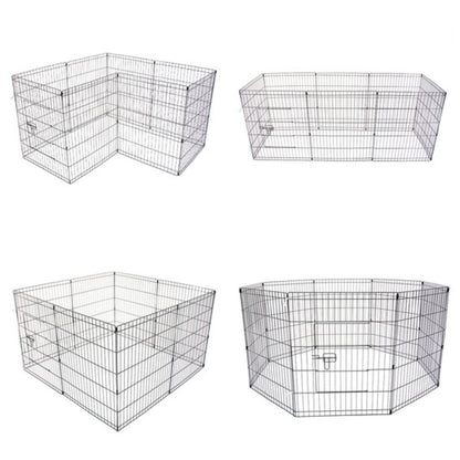 Pet Playpen Foldable Dog Cage 8 Panel 24in - view 3