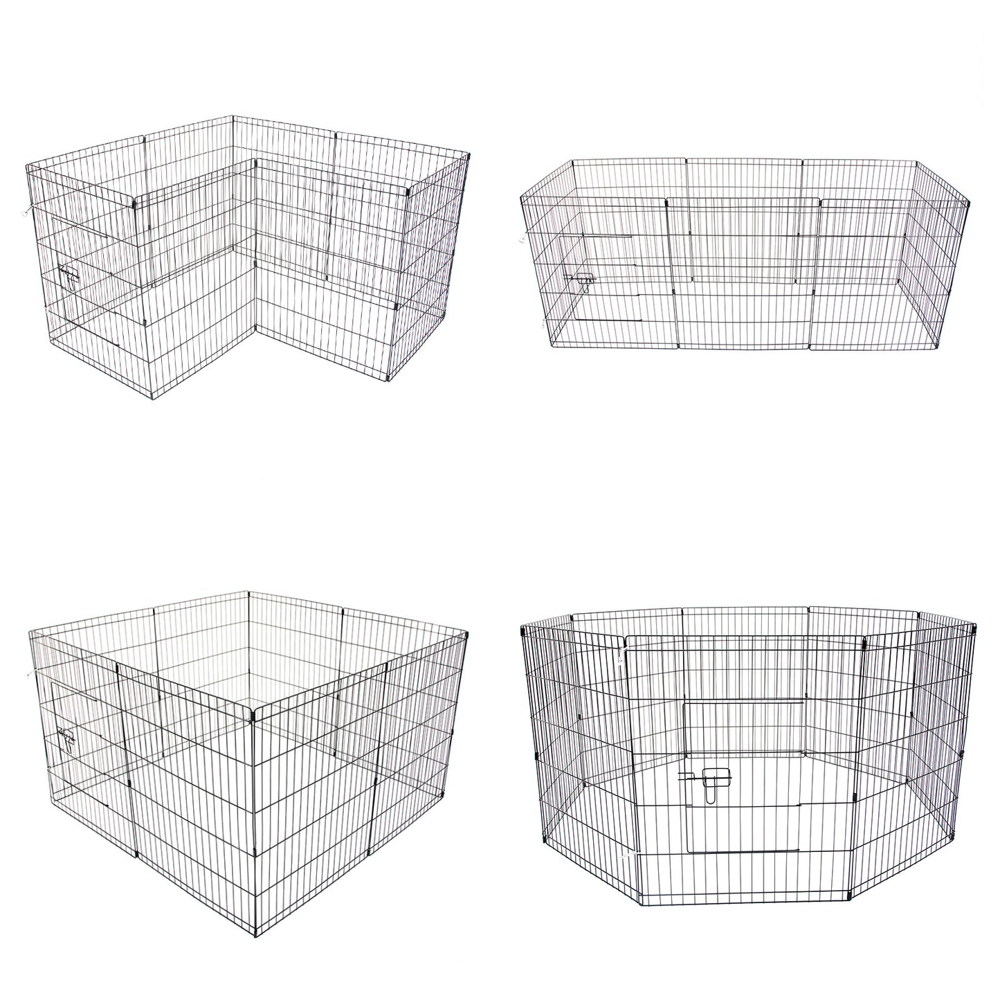 Pet Playpen Foldable Dog Cage 8 Panel 30in - view 3