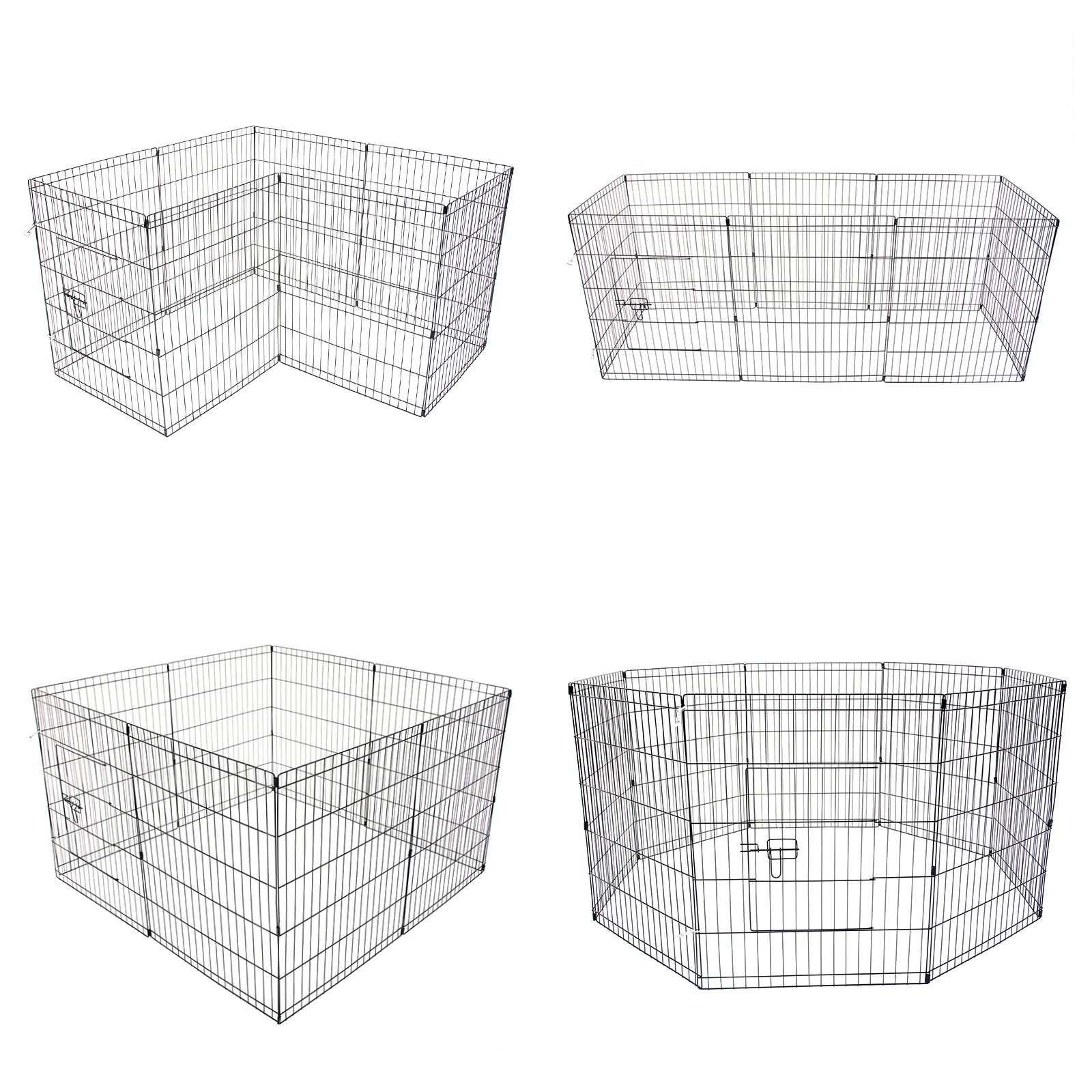 Pet Playpen Foldable Dog Cage 8 Panel 30in - view 3