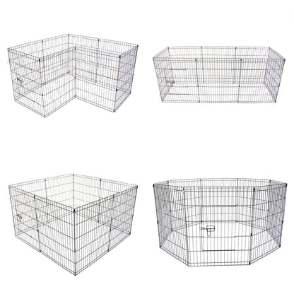 Pet Playpen Foldable Dog Cage 8 Panel 30in - view 3