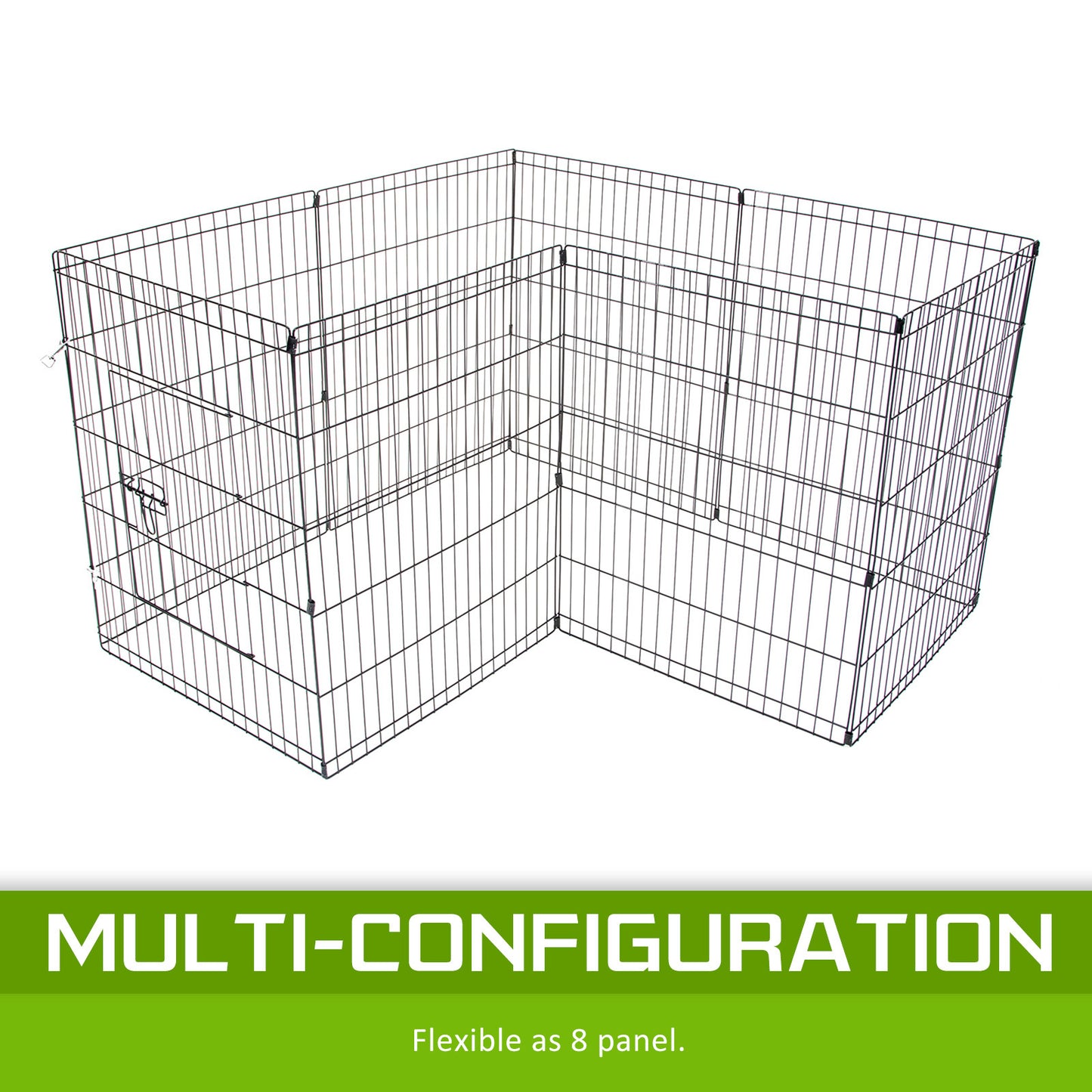 Pet Playpen Foldable Dog Cage 8 Panel 30in - view 5