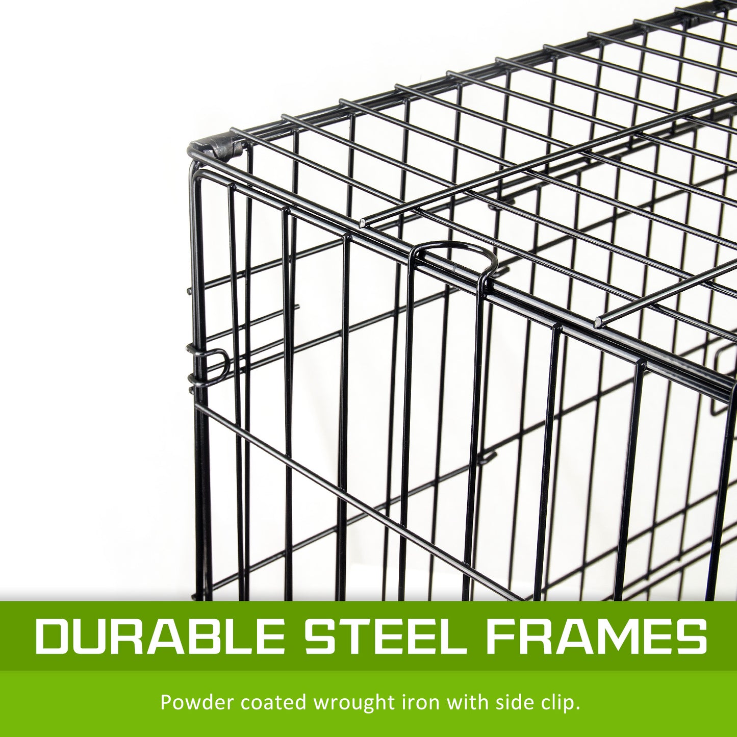 Wire Dog Cage Foldable Crate Kennel 30in with Tray - view 4