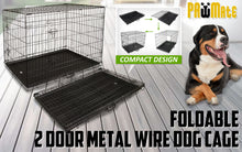 Wire Dog Cage Foldable Crate Kennel 42in with Tray - view 2