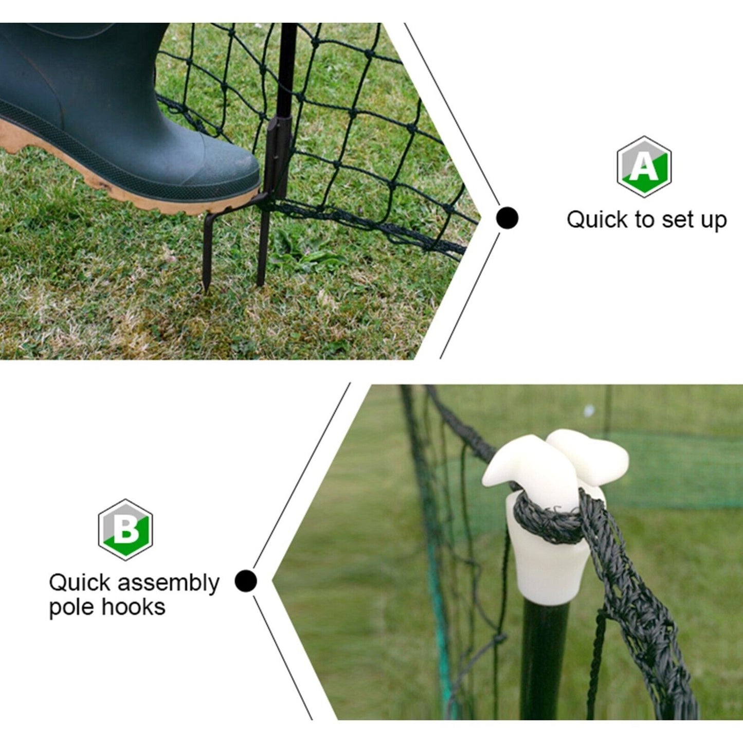 POULTRY NETTING Quality Net Chicken Electric Fence 60m X 115cm - view 5