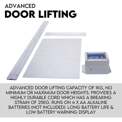 Chicken Coop Door with Digital LCD Screen to manage Timer and Sensor - view 3