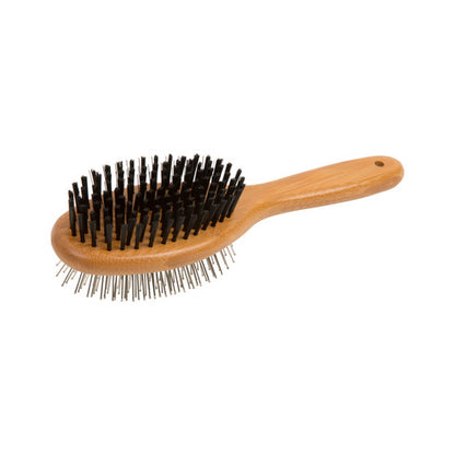 Natural Bamboo Two Sided Brush: Cats & Dogs - view 2