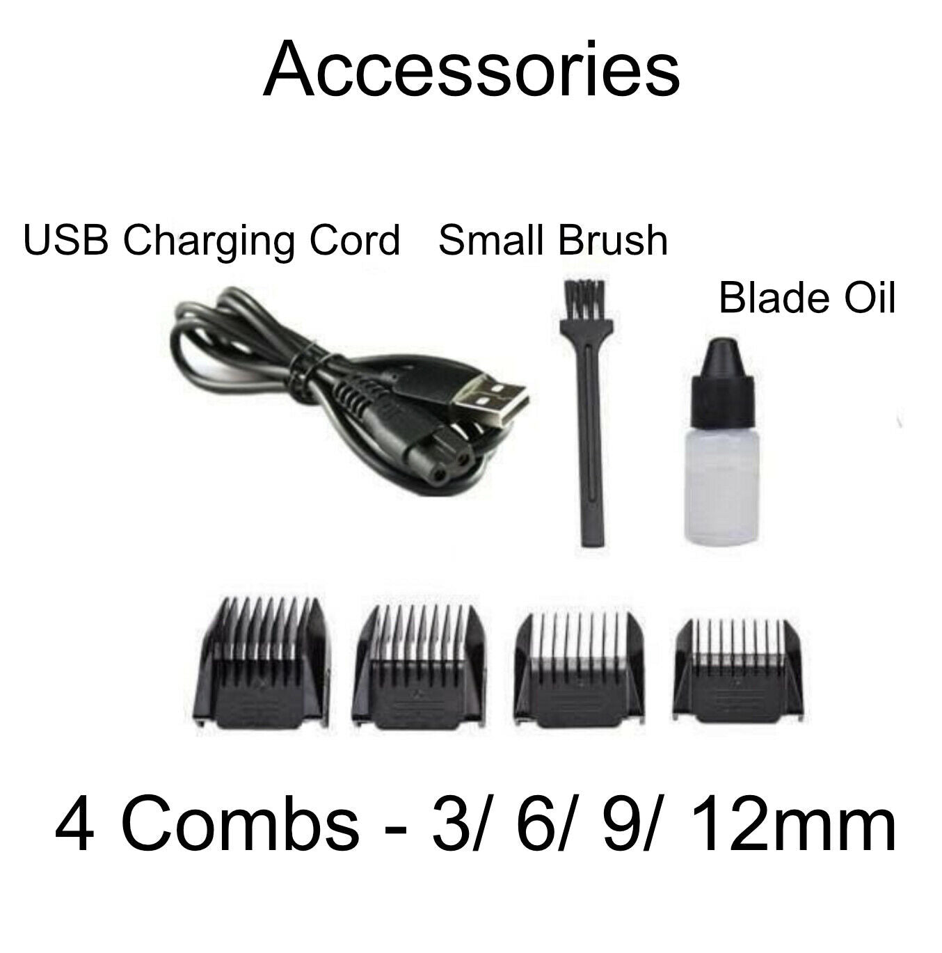 USB Charged pet shaver Cordless Clipper Pet Gromming Kit 4 Different Size Combs - view 3