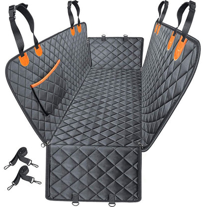 Heavy Duty Dog Car Seat Cover with Side Flaps, Waterproof Pet Back Seat Cover, Non-Slip Scratchproof Dog Hammock for Cars, Trucks and SUVs