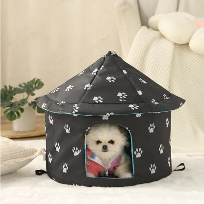Outdoor Waterproof Cat House - Insulated, Weatherproof, Warm Shelter for Cats, Ideal for Winter Protection, Size: L 45x41cm