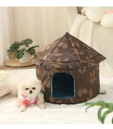 Outdoor Waterproof Cat House - Insulated, Weatherproof, Warm Shelter for Cats, Ideal for Winter Protection, Size: L 45x41cm - view 2