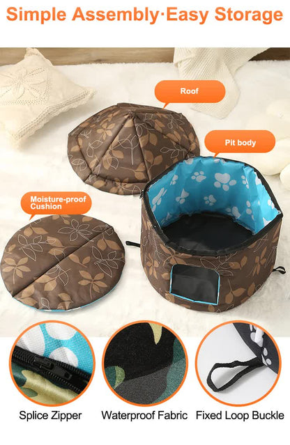Outdoor Waterproof Cat House - Insulated, Weatherproof, Warm Shelter for Cats, Ideal for Winter Protection, Size: L 45x41cm - view 2