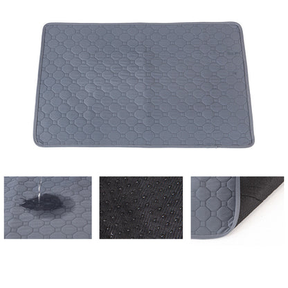 2 PCS Washable Waterproof Pet Pad-Non-Slip, Absorbent, Reusable Mat for Dogs and Cats M(70x50cm) - view 2