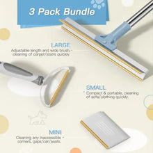 Pet Hair Removal Tool Set - Multi-Purpose Sweeper with Scraper and Handheld Fur Remover Grey - view 2