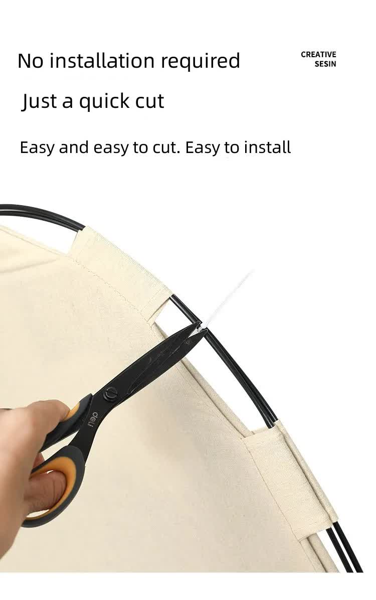 Outdoor Cat House,Pet Tent -Windproof and Dustproof Shelter for Small Pets, Grey, Size: M 40x40x37cm - view 4