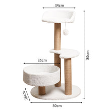 Modern Cat Tree Tower with Scratching Posts and Cozy Perches (50x38x80 cm) - view 2