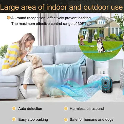 Ultrasonic Wall-Mounted Dog Bark Control Device | Adjustable Frequency Deterrent - view 5