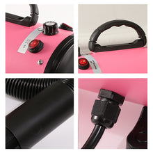 Pet Hair Dryer with Multiple Nozzles - Powerful and Quiet for Dogs and Cats (Pink) - view 2