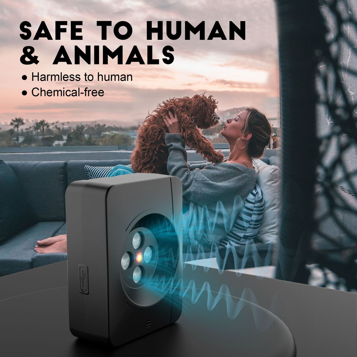 Ultrasonic Dog Bark Control Device – Smart Outdoor Anti-Bark and Dog Repellent Trainer - view 5