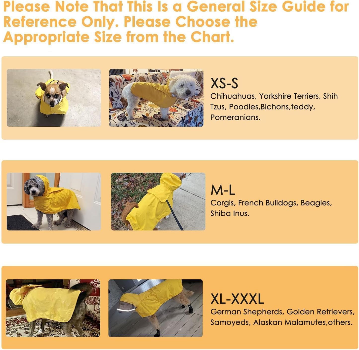 XXXL Yellow Reflective Adjustable Pet Raincoat with Hood - Waterproof Dog Jacket, Adjustable Dog Poncho for Outdoor Protection - view 4