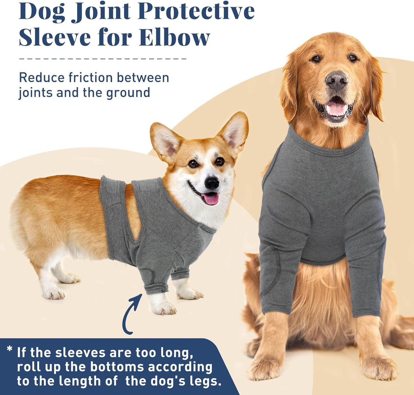 XXXL Pet Front Leg Protective Sleeve - Elastic Dog Leg Guard for Post-Surgery Protection, Prevents Licking and Biting - view 5