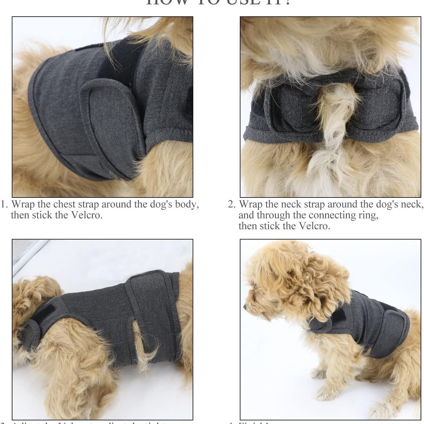 XXXL Dog Vest Jacket - Warm, Soft, and Comfortable Dog Coat for Winter, Calming and Insulating Dog Apparel - view 2
