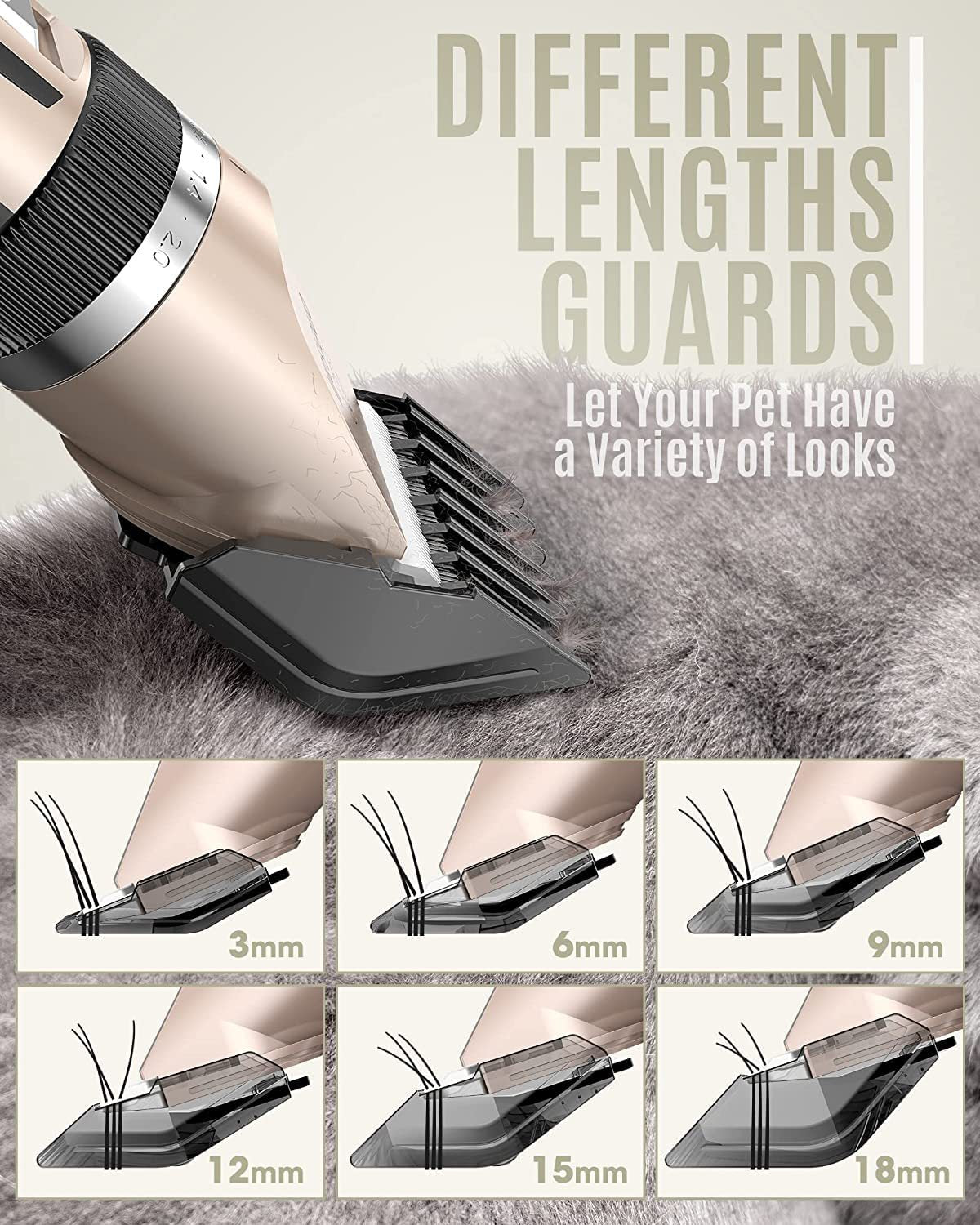 Silent Pet Hair Clipper - Electric Grooming Clippers for Dogs & Cats - view 4