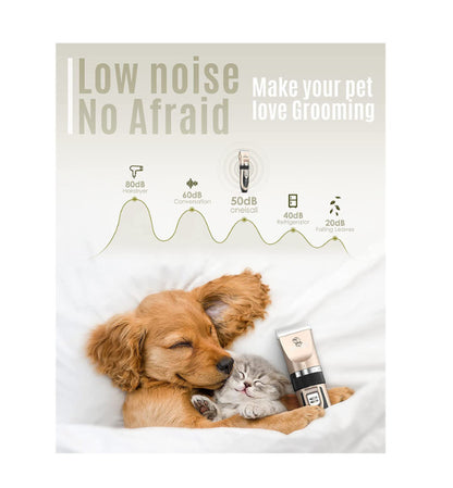Silent Pet Hair Clipper - Electric Grooming Clippers for Dogs & Cats - view 5