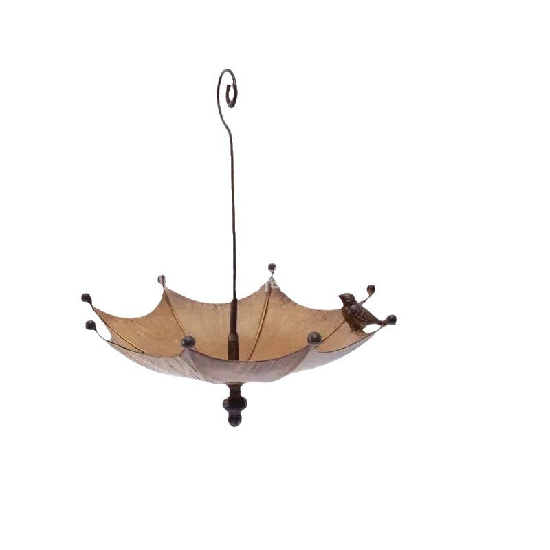 Umbrella-Shaped Bird Feeder - Metal Hanging Garden Decoration - view 5