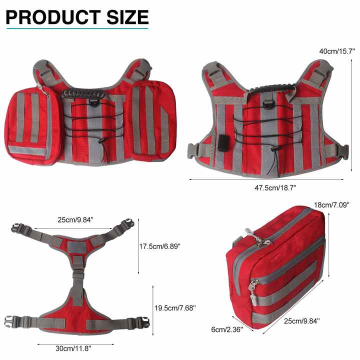 Black Dog Tactical Backpack Harness - Adjustable Outdoor Camouflage Saddle Bag for Dogs - view 2